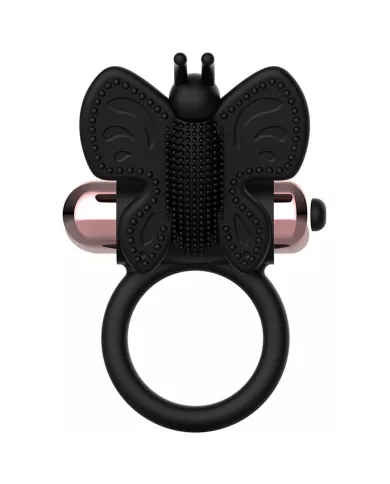 COQUETTE CHIC DESIRE - COCKRING PAPILLON AVEC VIBRATEUR NOIR/ OR