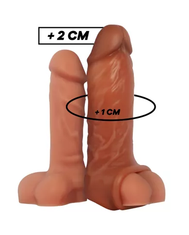 VIRILXL - EXTENSION DE PÉNIS EN SILICONE LIQUIDE V7 MARRON