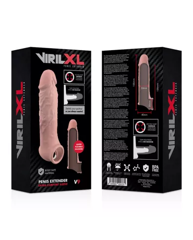 VIRILXL - EXTENSION NATURELLE DU PÉNIS EN SILICONE LIQUIDE V9