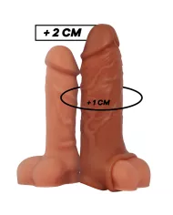 VIRILXL - EXTENSION DE PÉNIS MARRON EN SILICONE LIQUIDE V9