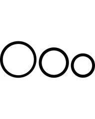 OHMAMA - LOT DE 3 ANNEAUX EN SILICONE NOIR OHMAMA - LOT DE 3 ANNEAUX EN SILICONE NOIR