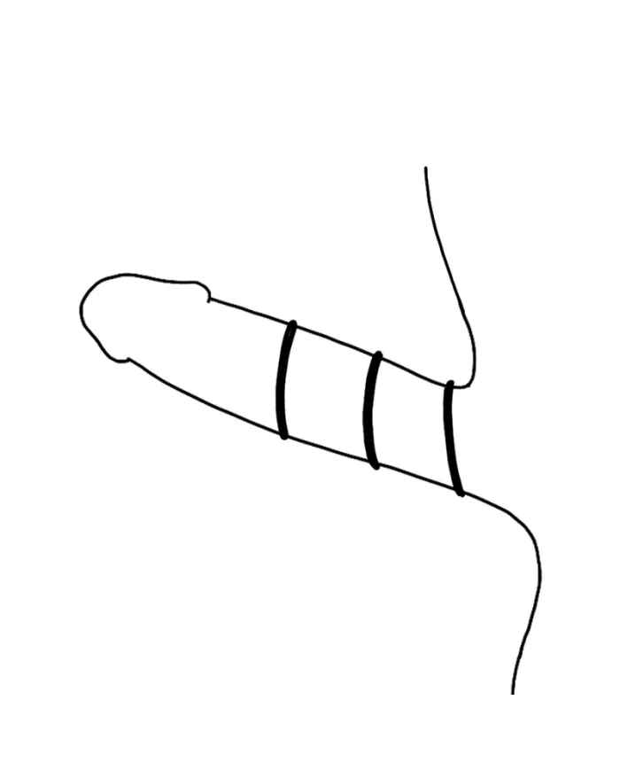 OHMAMA - LOT DE 3 ANNEAUX EN SILICONE NOIR OHMAMA - LOT DE 3 ANNEAUX EN SILICONE NOIR