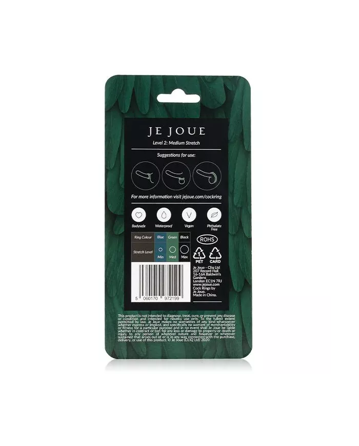 JE JOUE - BAGUE SILICONE VERTE CHOKE MOYEN JE JOUE - BAGUE SILICONE VERTE CHOKE MOYEN