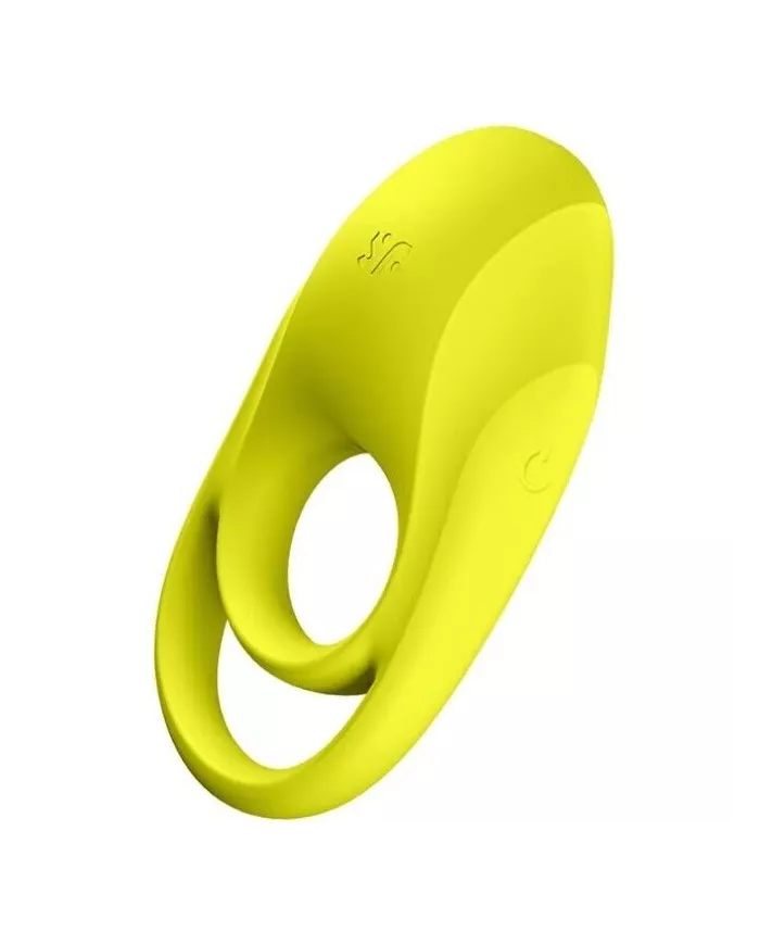 SATISFYER - VIBRATEUR  ANNEAU SPECTACULAIRE DUO JAUNE
