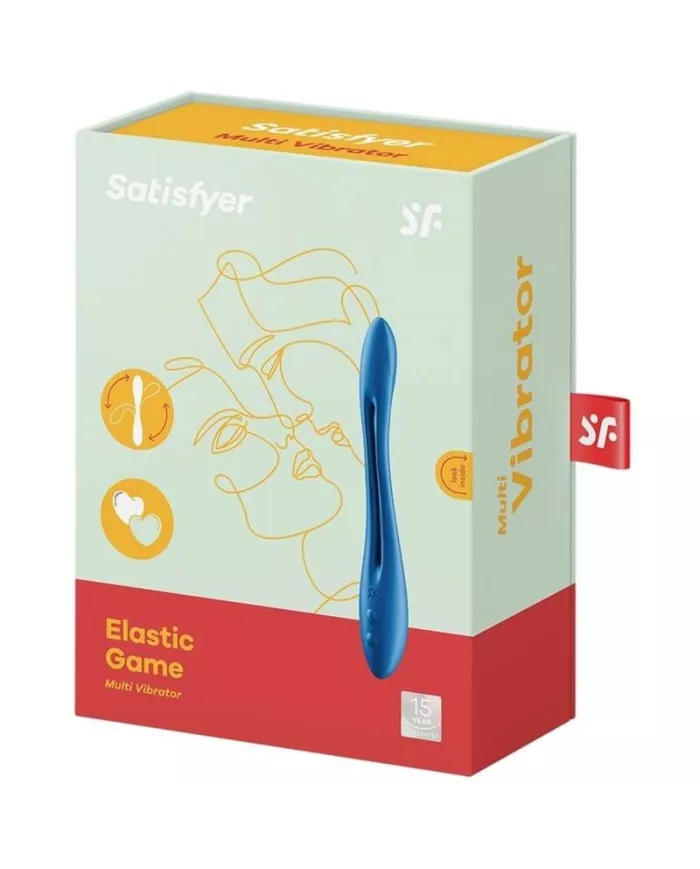 SATISFYER - VIBRATEUR MULTI ÉLASTIQUE GAME BLEU