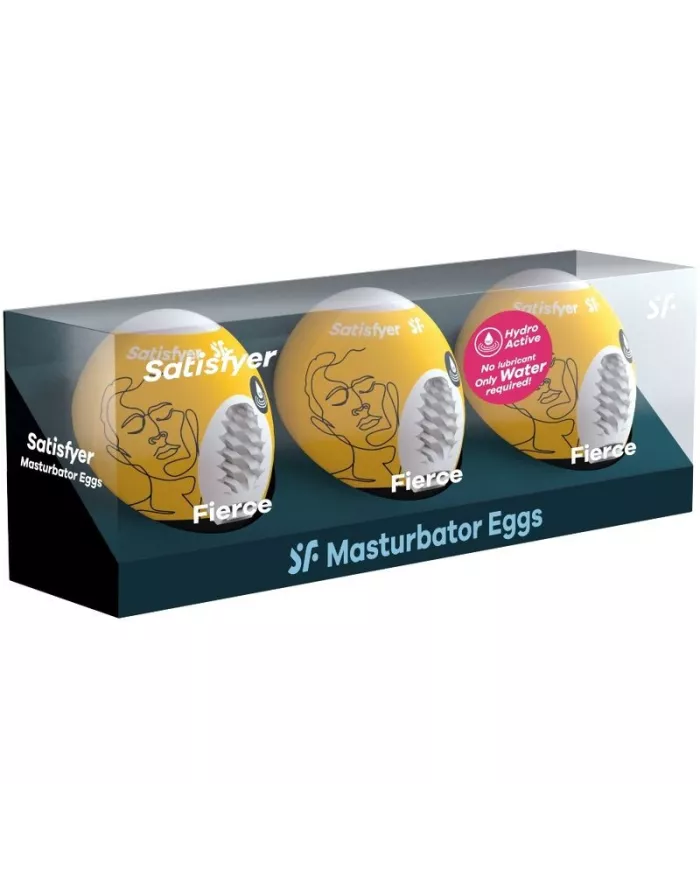 SATISFYER - 3 OEUFS MASTURBATEURS FIERCE SATISFYER - 3 OEUFS MASTURBATEURS FIERCE