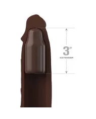 FANTASY X- TENSIONS - PIPEDREAMS SLEEVE 22,86 CM + 7,62 CM PLUG BROWN