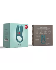 FUN FACTORY - ANNEAU PÉNIEN VIBRANT NOS BLEU MER PROFONDE