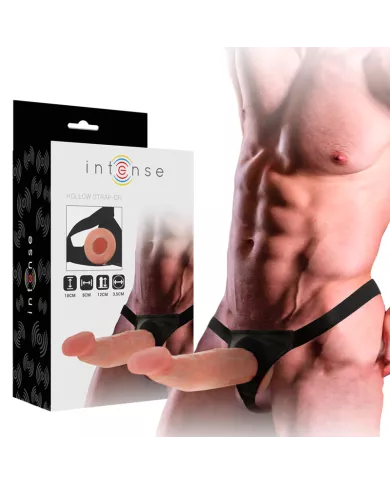 INTENSE - HARNAIS CREUX AVEC GODE 18 X 3,5 CM INTENSE - HARNAIS CREUX AVEC GODE 18 X 3,5 CM