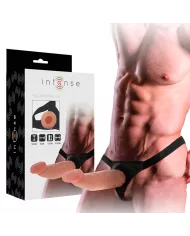 INTENSE - HARNAIS CREUX AVEC GODE 18 X 3,5 CM
