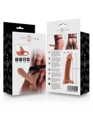 INTENSE - HARNAIS CREUX AVEC GODE EN SILICONE 16 X 3,5 CM