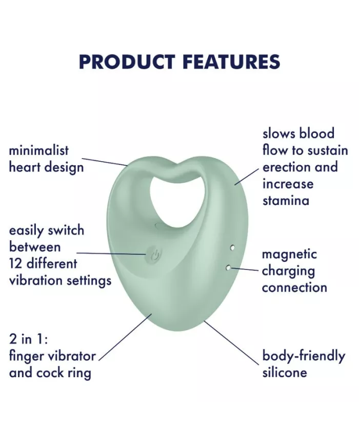SATISFYER - PAIRE PARFAITE 3 VERT SATISFYER - PAIRE PARFAITE 3 VERT