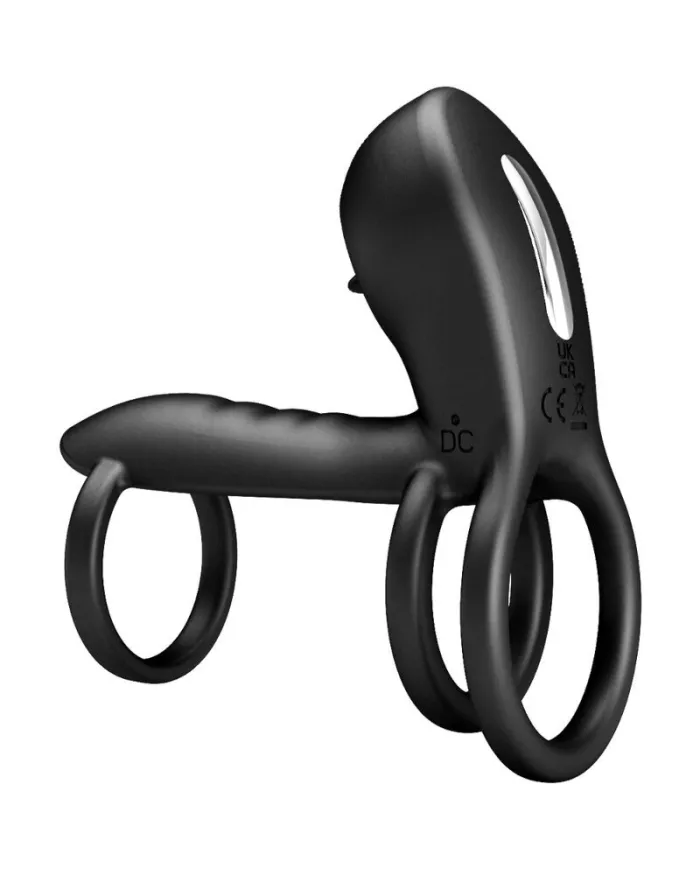 PRETTY LOVE - GAINE PÉNIS JAMMY 12 VIBRATIONS AVEC LANGUE EN SILICONE RECHARGEABLE PRETTY LOVE - GAINE PÉNIS JAMMY 12 VIBRATIONS AVEC LANGUE EN SILICONE RECHARGEABLE