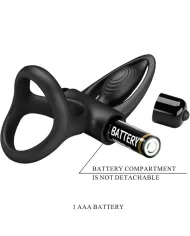 PRETTY LOVE - ANNEAU VIBRANT 10 VIBRATIONS SILICONE NOIR PRETTY LOVE - ANNEAU VIBRANT 10 VIBRATIONS SILICONE NOIR