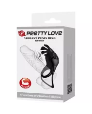 PRETTY LOVE - ANNEAU VIBRATEUR RUBEN 7 VIBRATIONS SILICONE NOIR PRETTY LOVE - ANNEAU VIBRATEUR RUBEN 7 VIBRATIONS SILICONE NOIR