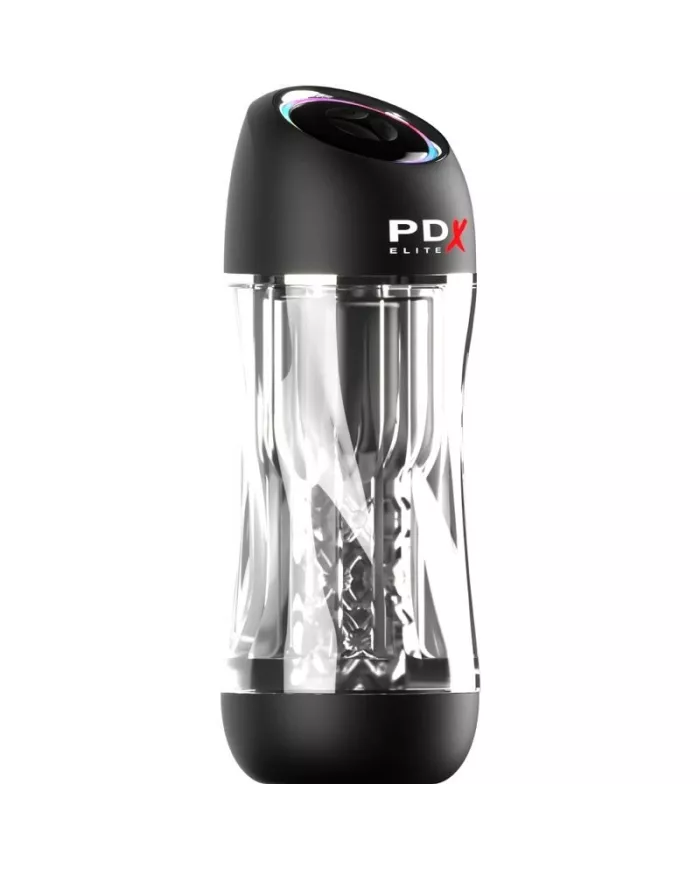 PDX ELITE - VIBRATEUR STROKER VIEWTUBE PRO TRANSPARENT