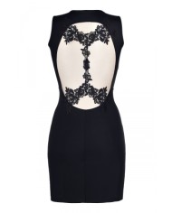 Robe noire V-9209 - Axami