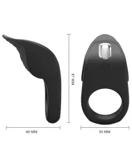 PRETTY LOVE - ANNEAU PÉNIS VIBRANT SUSANNA NOIR PRETTY LOVE - ANNEAU PÉNIS VIBRANT SUSANNA NOIR