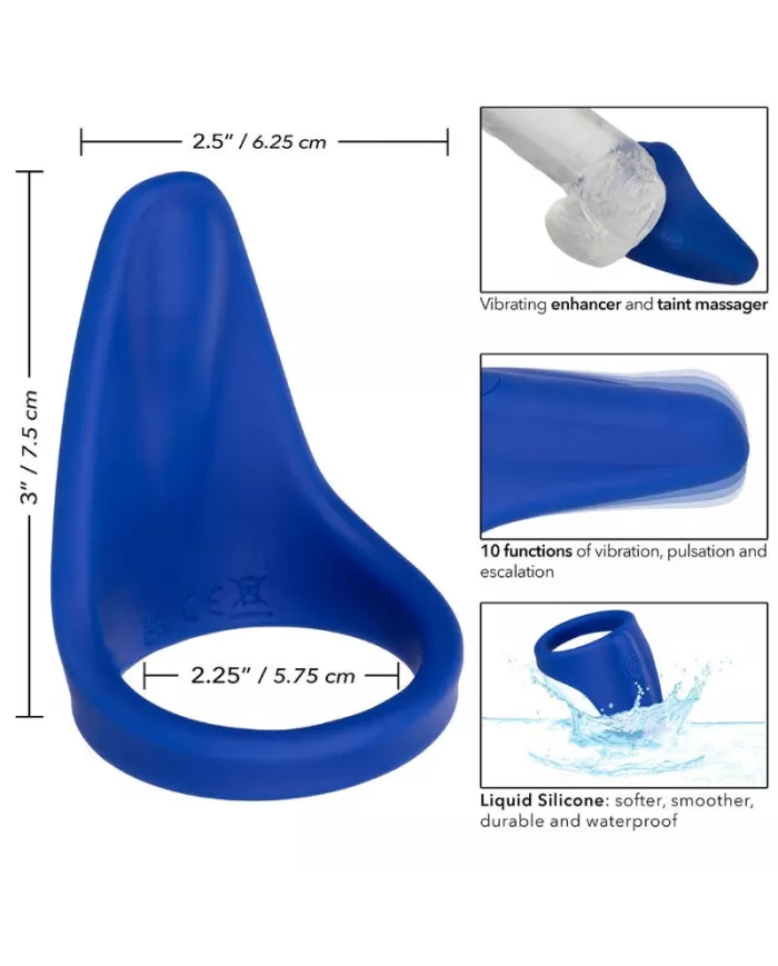 CALEXOTICS - ADMIRAL MASSEUR DE PÉRINÉE BLEU CALEXOTICS - ADMIRAL MASSEUR DE PÉRINÉE BLEU