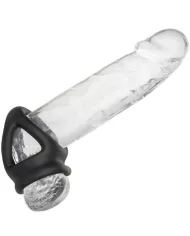 CALEXOTICS - ALPHA BAGUE DUAL CAGE NOIR CALEXOTICS - ALPHA BAGUE DUAL CAGE NOIR