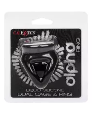 CALEXOTICS - ALPHA BAGUE DUAL CAGE NOIR CALEXOTICS - ALPHA BAGUE DUAL CAGE NOIR
