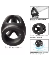 CALEXOTICS - ALPHA BAGUE DUAL CAGE NOIR CALEXOTICS - ALPHA BAGUE DUAL CAGE NOIR