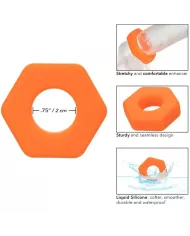 CALEXOTICS - ALPHA BAGUE PROLONG SEXAGON ORANGE CALEXOTICS - ALPHA BAGUE PROLONG SEXAGON ORANGE