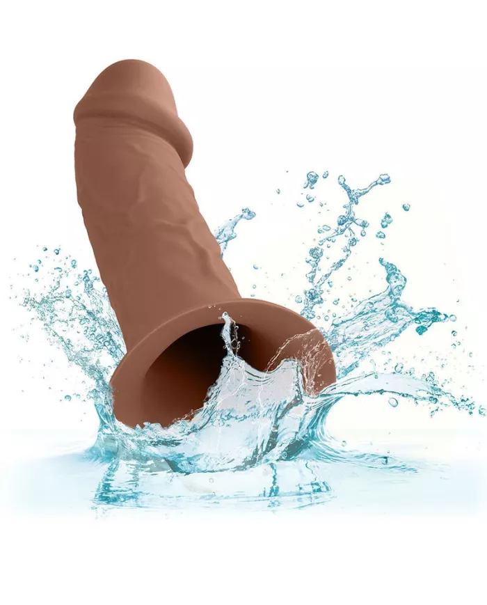 CALEXOTICS - EXTENSION PERFORMANCE MAXX RÉALISTE AVEC HARNAIS PEAU MARRON CALEXOTICS - EXTENSION PERFORMANCE MAXX RÉALISTE AVEC HARNAIS PEAU MARRON