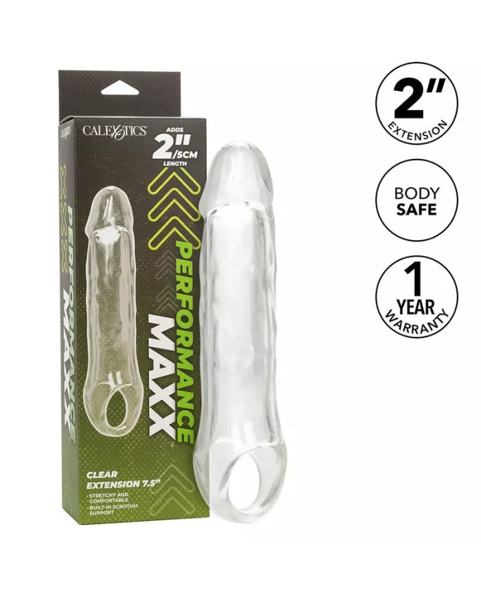 CALEXOTICS - EXTENSION PERFORMANCE MAXX CLEAR 7,5 TRANSPARENTE CALEXOTICS - EXTENSION PERFORMANCE MAXX CLEAR 7,5 TRANSPARENTE