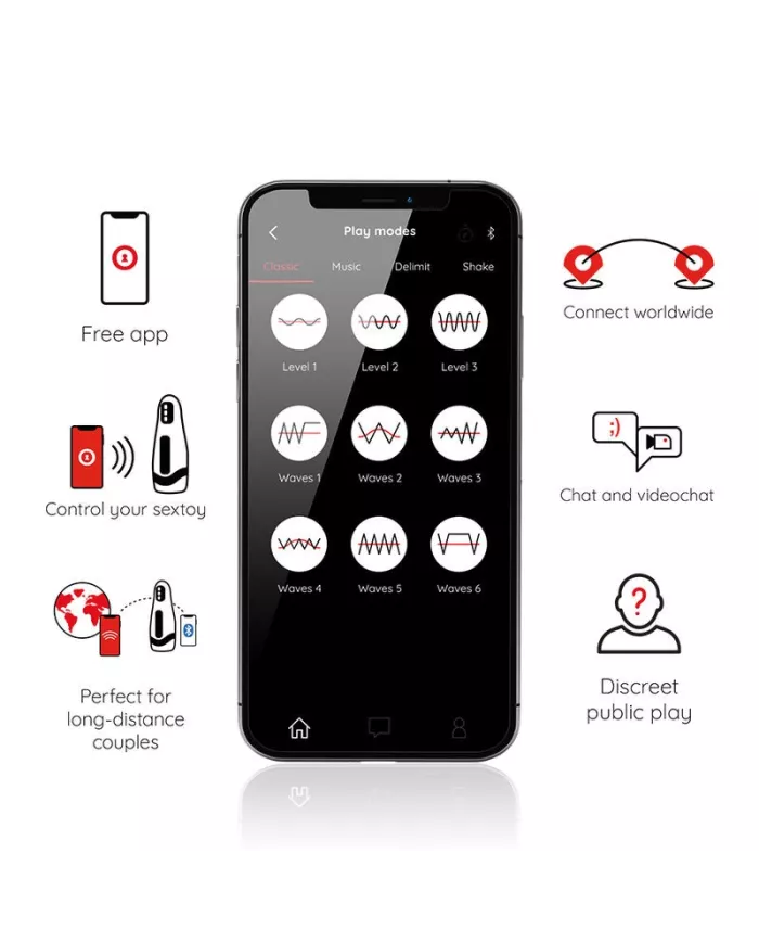 ONINDER - MASTURBATEUR RECHARGEABLE POUR HOMME SEOUL 10 VITESSES - APPLICATION GRATUITE