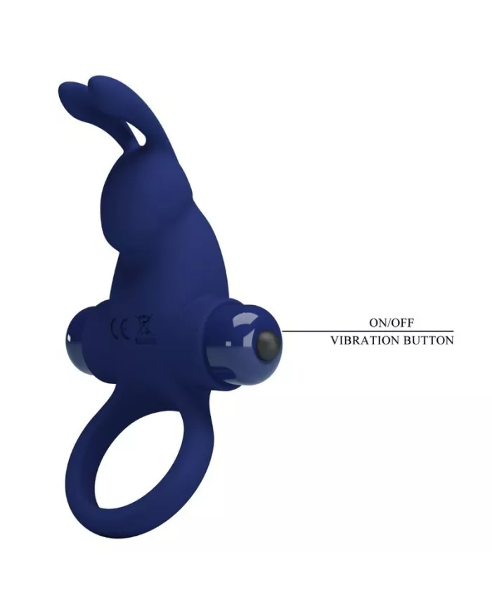 PRETTY LOVE - JIRO BAGUE LAPIN AVEC VIBRATION BLEU PRETTY LOVE - JIRO BAGUE LAPIN AVEC VIBRATION BLEU