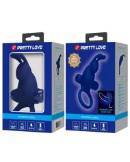 PRETTY LOVE - JIRO BAGUE LAPIN AVEC VIBRATION BLEU PRETTY LOVE - JIRO BAGUE LAPIN AVEC VIBRATION BLEU