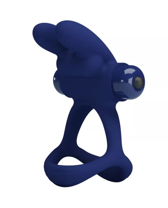 PRETTY LOVE - FRANCISCO DOUBLE ANNEAU VIBRANT LAPIN BLEU PRETTY LOVE - FRANCISCO DOUBLE ANNEAU VIBRANT LAPIN BLEU