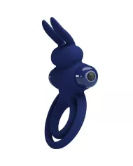 PRETTY LOVE - DAREY DOUBLE ANNEAU VIBRANT LAPIN BLEU PRETTY LOVE - DAREY DOUBLE ANNEAU VIBRANT LAPIN BLEU