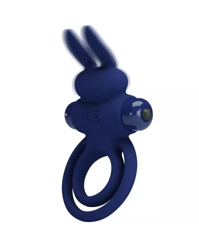 PRETTY LOVE - DAREY DOUBLE ANNEAU VIBRANT LAPIN BLEU PRETTY LOVE - DAREY DOUBLE ANNEAU VIBRANT LAPIN BLEU