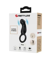 PRETTY LOVE - TRAE ANNEAU VIBRANT AVEC STIMULATEUR NOIR PRETTY LOVE - TRAE ANNEAU VIBRANT AVEC STIMULATEUR NOIR