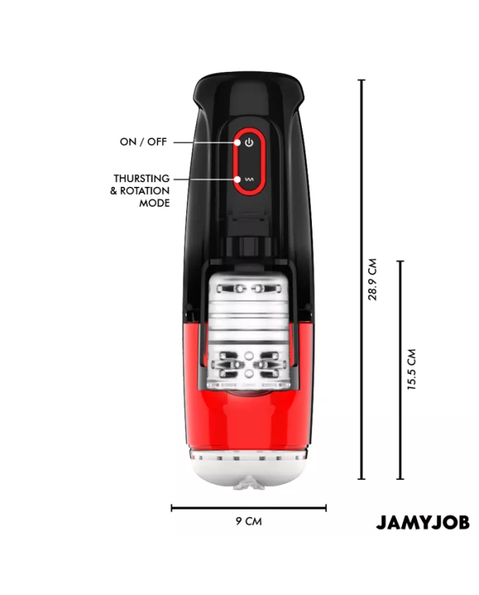 JAMYJOB - MASTURBATEUR VAGIN AUTOMATIQUE STORM 10 MODES DE ROTATION ET DE POUSSÉE JAMYJOB - MASTURBATEUR VAGIN AUTOMATIQUE STORM 10 MODES DE ROTATION ET DE POUSSÉE