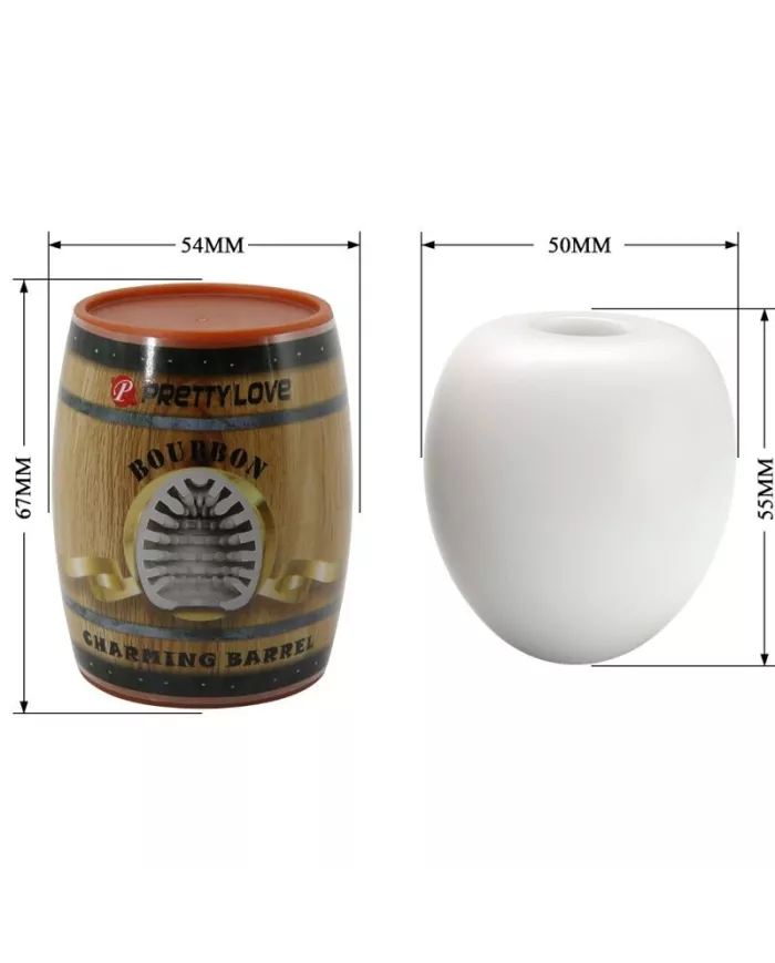 PRETTY LOVE - MASTURBATEUR HOMME BLANC D'OEUF MODÈLE 2