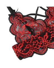 SUBBLIME - SET ENSEMBLE DEUX PIÈCES TOP ET CULOTTE EN DENTELLE S/M SUBBLIME - SET ENSEMBLE DEUX PIÈCES TOP ET CULOTTE EN DENTELLE S/M