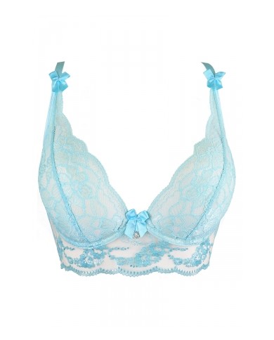 Soutien-gorge dentelle bleu V-10121 - Axami
