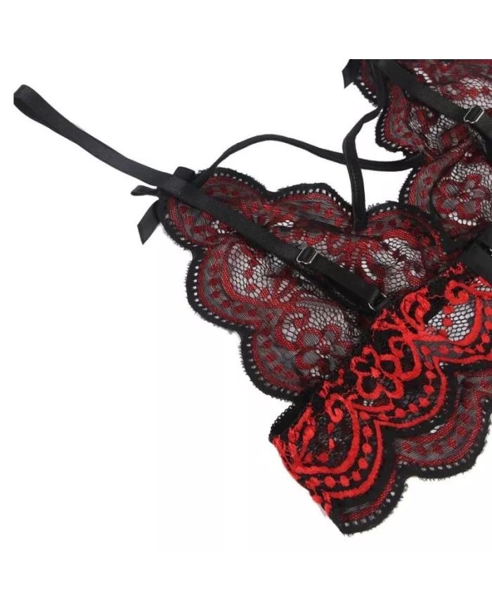 SUBBLIME - SET ENSEMBLE DEUX PIÈCES TOP ET CULOTTE EN DENTELLE S/M SUBBLIME - SET ENSEMBLE DEUX PIÈCES TOP ET CULOTTE EN DENTELLE S/M