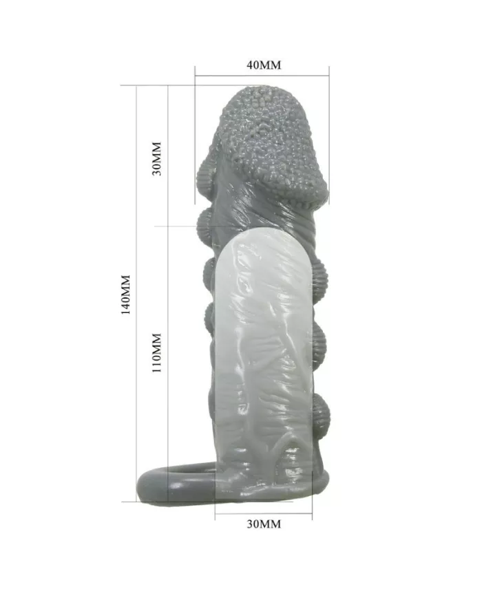 PRETTY LOVE - AGRANDISSEUR DE PÉNIS RÉALISTE ET MANCHON DE RETARDEMENT GRIS PRETTY LOVE - AGRANDISSEUR DE PÉNIS RÉALISTE ET MANCHON DE RETARDEMENT GRIS