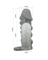 PRETTY LOVE - AGRANDISSEUR DE PÉNIS RÉALISTE ET MANCHON DE RETARDEMENT GRIS PRETTY LOVE - AGRANDISSEUR DE PÉNIS RÉALISTE ET MANCHON DE RETARDEMENT GRIS