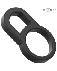INTENSE - BOBBY DOUBLE ANNEAU PÉNIS EN SILICONE NOIR