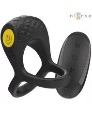 INTENSE - ALEX VIBRATEUR DOUBLE ANNEAU PÉNIS 10 VIBRATIONS NOIR