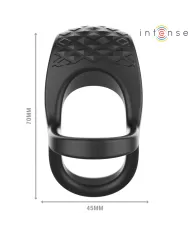 INTENSE - ALEX VIBRATEUR DOUBLE ANNEAU PÉNIS 10 VIBRATIONS NOIR
