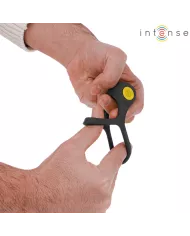 INTENSE - ALEX VIBRATEUR DOUBLE ANNEAU PÉNIS 10 VIBRATIONS NOIR