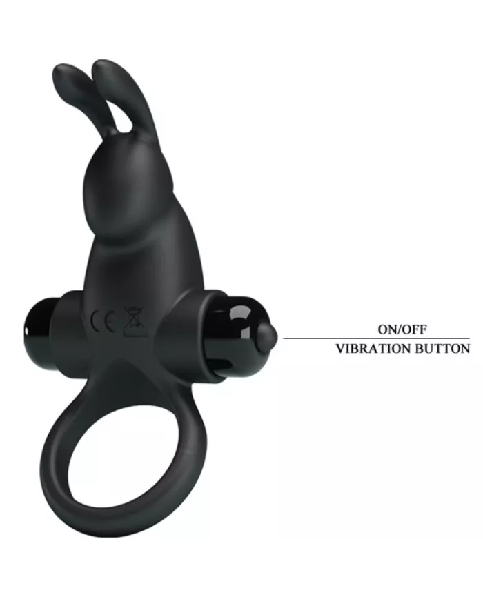 PRETTY LOVE - ANNEAU VIBRANT + STIMULATEUR DE CLITORIS RABBIT 10 VIBRATIONS NOIR PRETTY LOVE - ANNEAU VIBRANT + STIMULATEUR DE CLITORIS RABBIT 10 VIBRATIONS NOIR