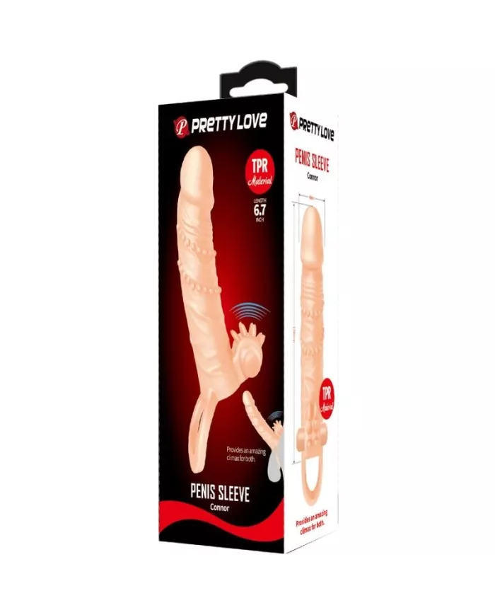 PRETTY LOVE - CONNOR MANCHON DE PÉNIS + STIMULATEUR DE CLITORIS CHAIR PRETTY LOVE - CONNOR MANCHON DE PÉNIS + STIMULATEUR DE CLITORIS CHAIR