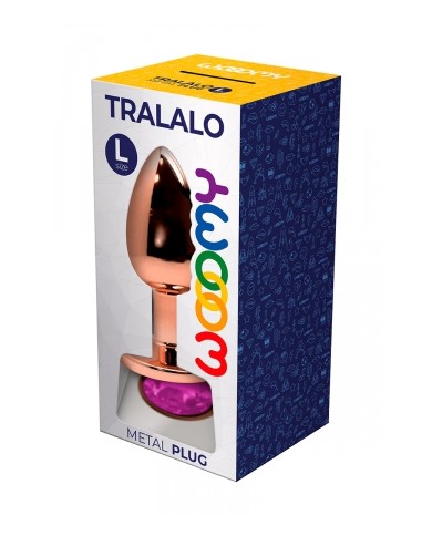 Plug bijou Tralalo rose L - Wooomy